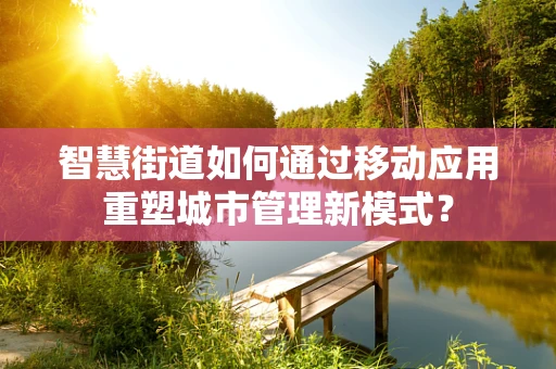 智慧街道如何通过移动应用重塑城市管理新模式？