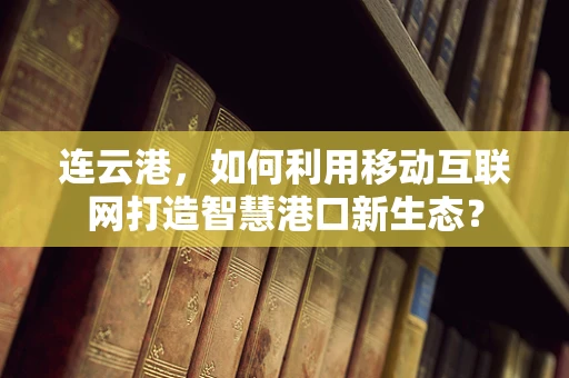 连云港，如何利用移动互联网打造智慧港口新生态？