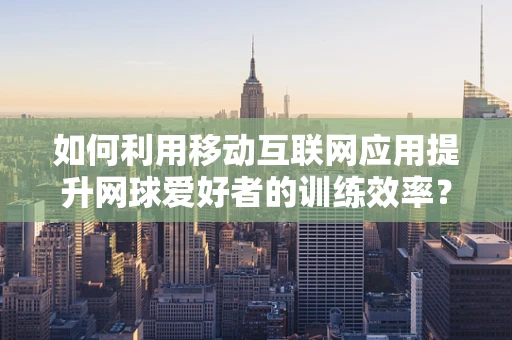 如何利用移动互联网应用提升网球爱好者的训练效率？