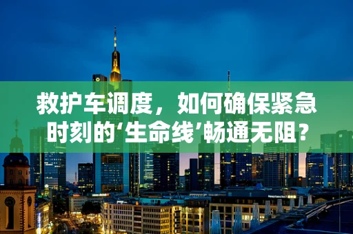 救护车调度，如何确保紧急时刻的‘生命线’畅通无阻？