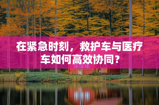 在紧急时刻，救护车与医疗车如何高效协同？