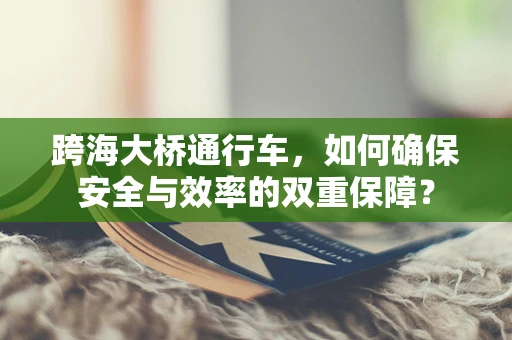 跨海大桥通行车，如何确保安全与效率的双重保障？