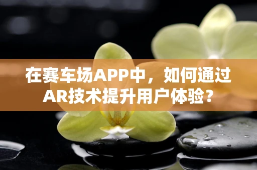 在赛车场APP中，如何通过AR技术提升用户体验？