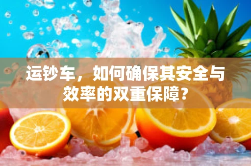 运钞车，如何确保其安全与效率的双重保障？