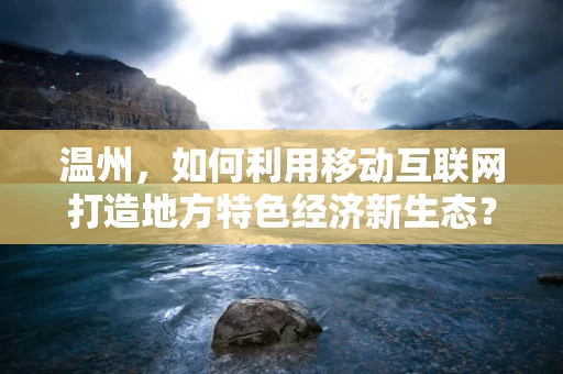 温州，如何利用移动互联网打造地方特色经济新生态？