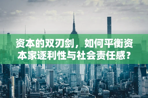 资本的双刃剑，如何平衡资本家逐利性与社会责任感？