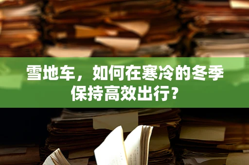 雪地车，如何在寒冷的冬季保持高效出行？